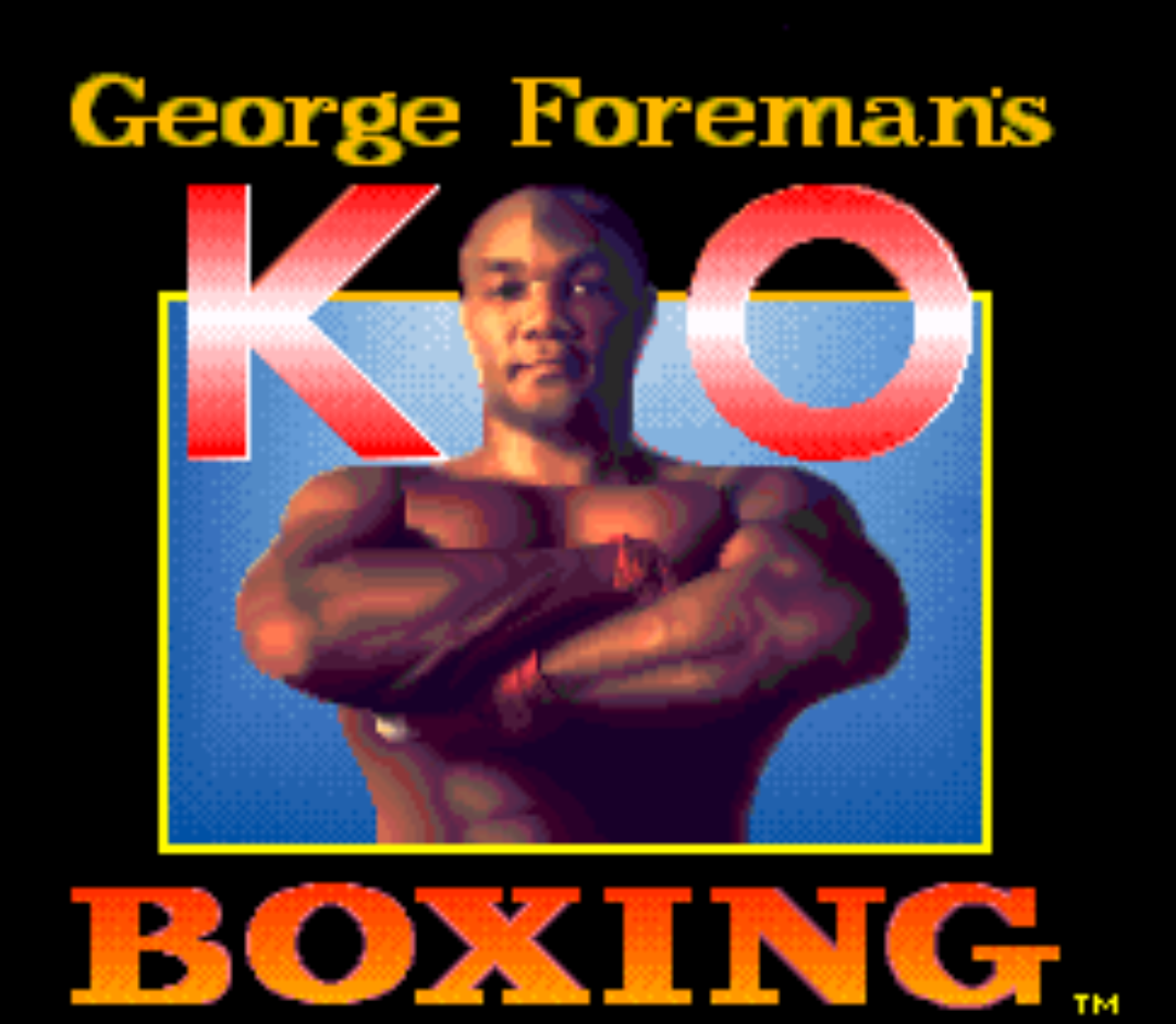 George Foremans KO Boxing Title Screen